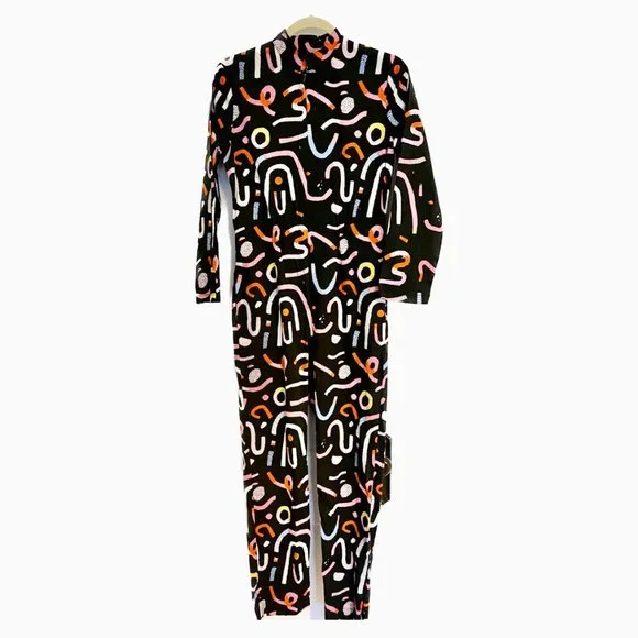 *RARE* like new Nooworks Devo Suit (long sleeve jumpsuit) in Candy, S - Picture 2 of 10